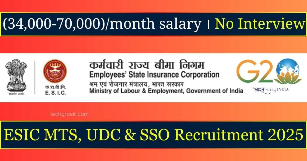 ESIC Recruitment