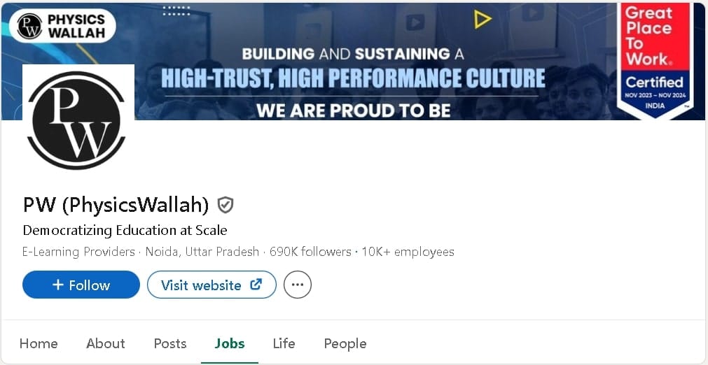 Physics Wallah Jobs: Earn Rs 15,000 - 50,000/month 2 Physics Wallah Jobs