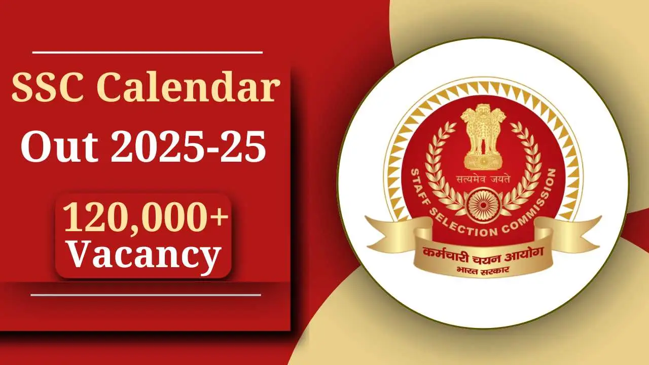SSC Calendar 2025-26