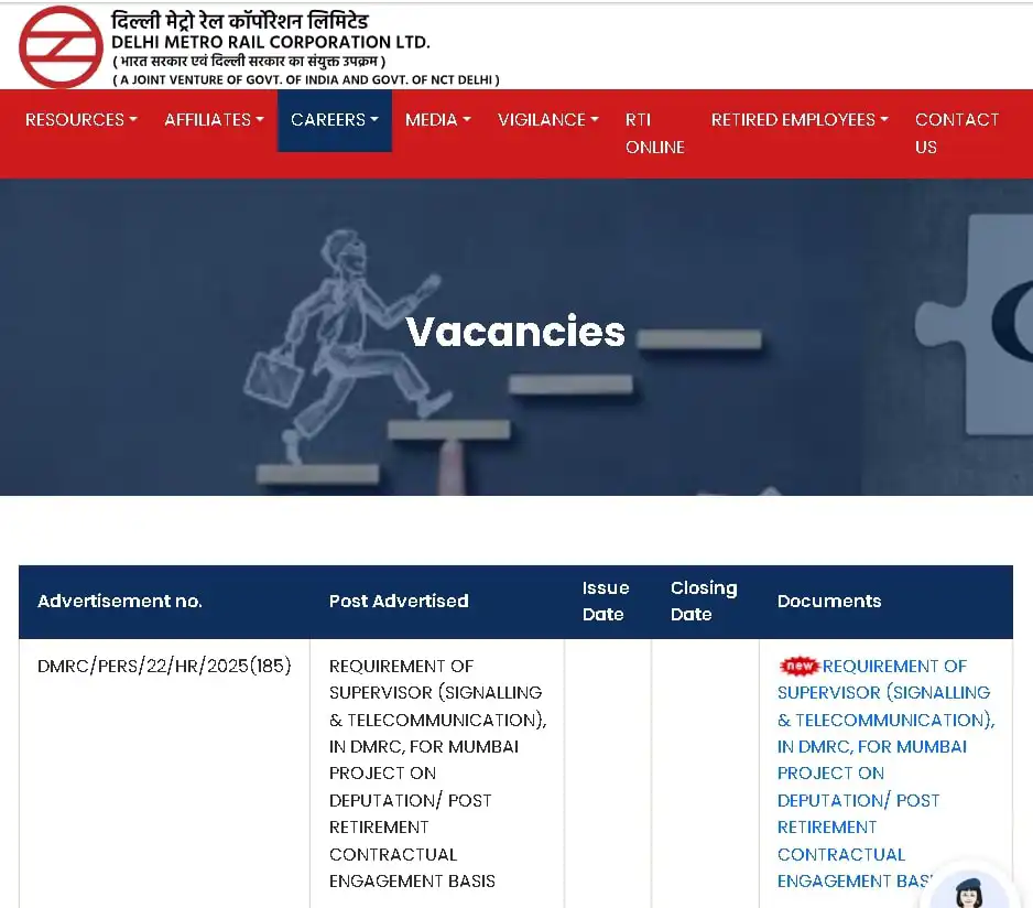 Delhi Metro Recruitment 2025: Apply for 8600+ Vacancies, Eligibility, Salary & More 2 Steps to Apply for Delhi Metro Recruitment 2025
