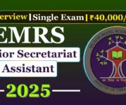 EMRS Junior Secretariat Assistant