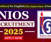 NIOS Recruitment 2025: Eligibility, Exam Pattern, Salary NIOS Recruitment