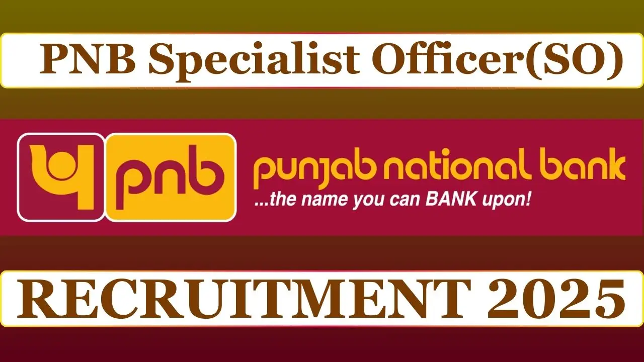 PNB SO Recruitment