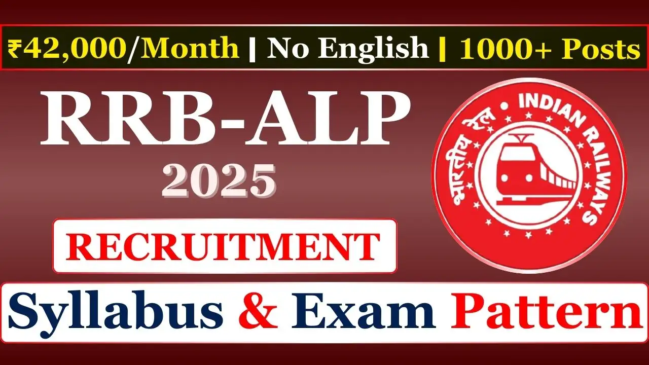 RRB ALP Syllabus 2025: Detailed Breakdown of Subjects & Exam Preparation RRB ALP Syllabus