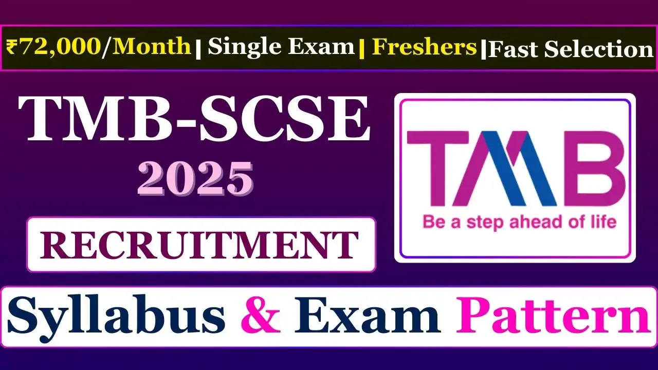 TMB Senior Customer Service Executive Syllabus